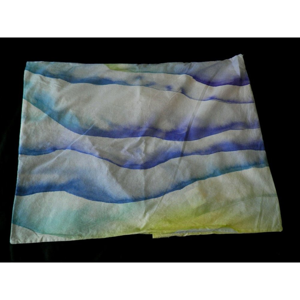 PB Teen Prism Pop STD Sham Pair Tie Dye Wave Blue